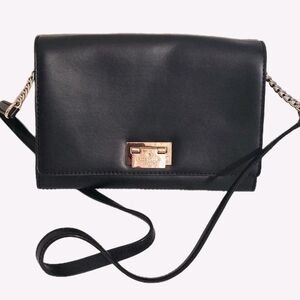 Kate Spade New York Black Fiona Harwood Place Purse Crossbody Clutch EUC